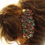 amazon peacock hair clip