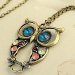 owl charm necklace
