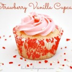 strawberry vanilla cupcake