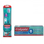 colgate enamel health pen and toothpaste