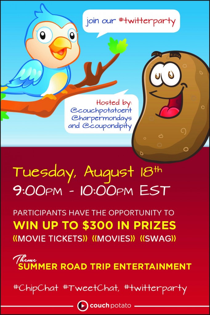 coach potato TwitterParty_SummerRoadTrip