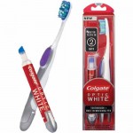 colgate optic white toothbrush and pen