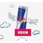 red bull free can