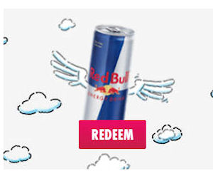 red bull free can